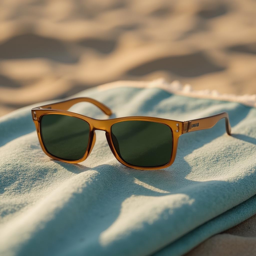 CARVE Goblin Sunglasses – Bold Rectangular Shades, 100% UV Protection, Lightweight & Comfortable, The Ultimate Everyday Vibe