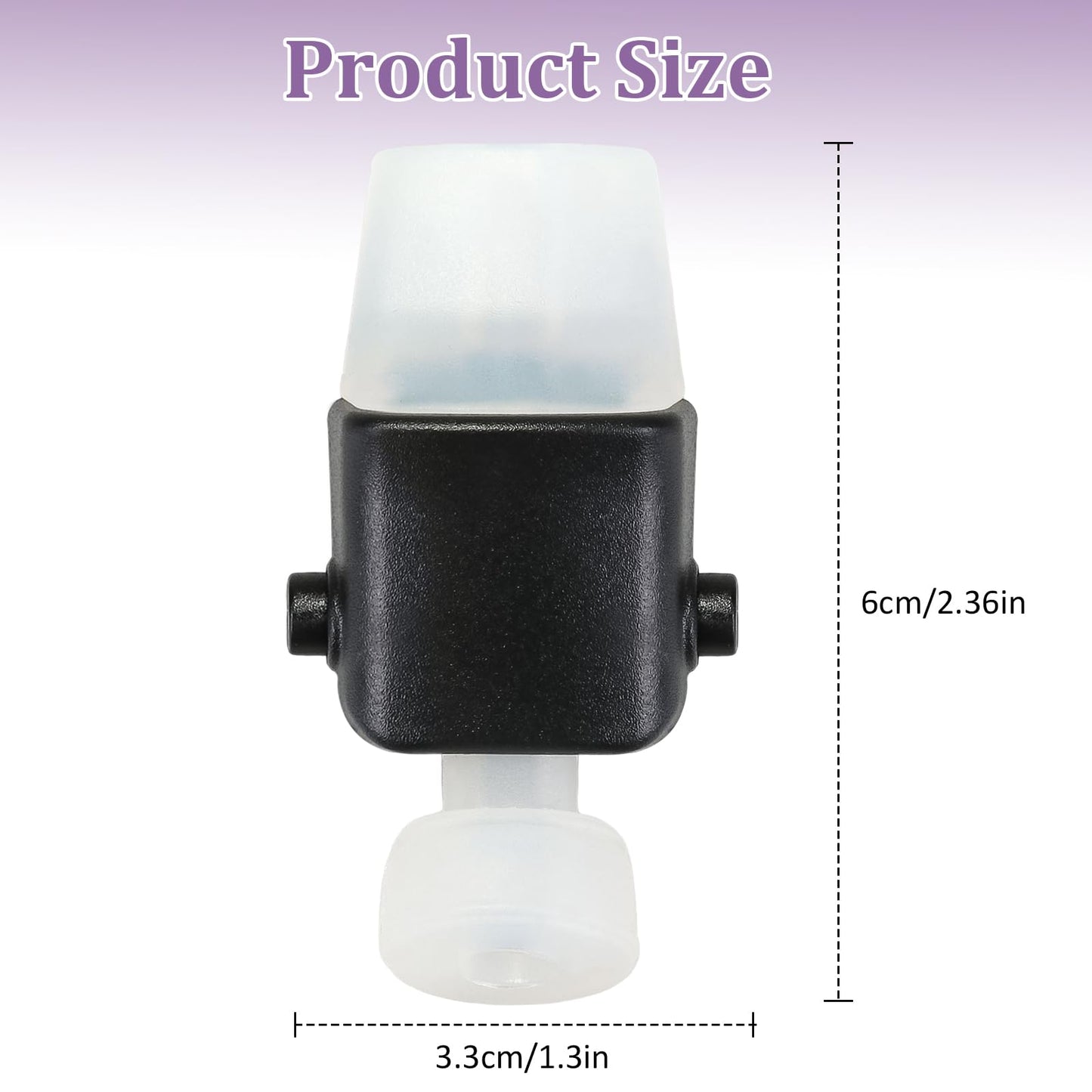 FWUNYVN 2Pcs Replacement Spout Parts for Contigo Aubrey Kids Water Bottle, Toddler Cups Lid Accessories for Contigo, Replacement Nozzles for Kids Cups with Straws and Lids，Black(Bottle not Include)