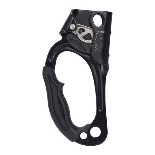 SOB Hand Ascender Left and Right, Rock Climbing Tree Arborist Rappelling Gear Equipment Rope Clamp for 10~13MM Rope (Left Black+Right Orange)