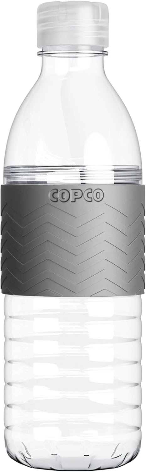 Copco Hydra 16.9 oz Water Bottle with Leak-Proof Lid - Tritan Reusable with Textured Grip Sleeve - BPA-Free, Shatter-Resistant, Dishwasher Safe for Travel, Gym, Work, Outdoors (Pink)