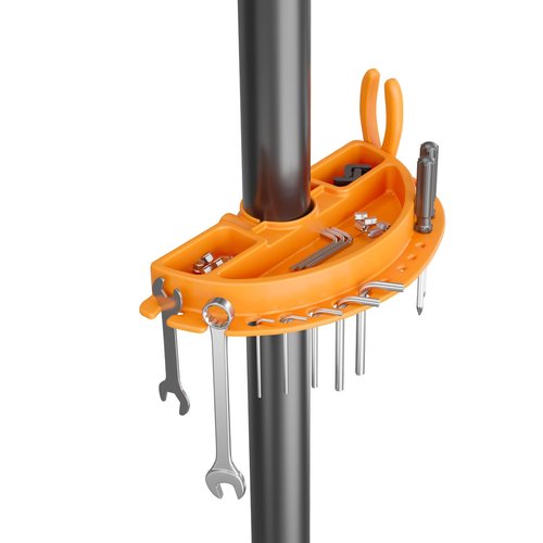 teraysun Bike Repair Stand (Max 66lbs/30kg) - Foldable Workstand with Magnetic Tool Tray (24.5x13cm), 360° Rotatable Head, GS Certified for 20-29" Mountain/Road Bikes