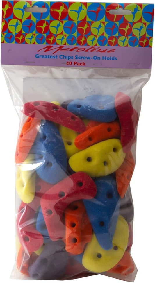 Metolius, PU Greatest Chips Screw On - 40-Pack