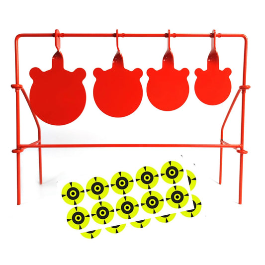 Atflbox BB Gun Target 4 Different Sizes gongs Heavy Metal Spinning Pellet Airgun Airsoft Shooting Target for Outdoor and Backyard, Rated for .177 .20 Caliber