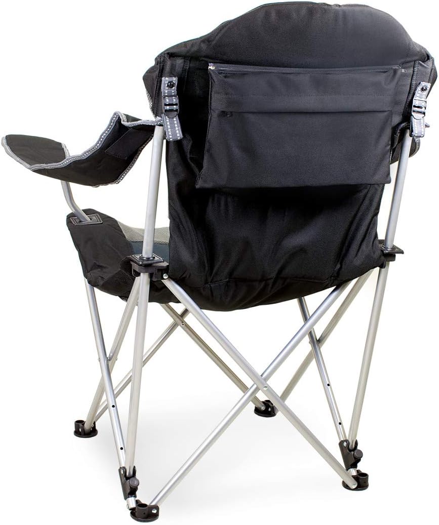 Picnic TIME Reclining Camp Chair, Beach Chair for Adults, Sports Chair with Carry Bag