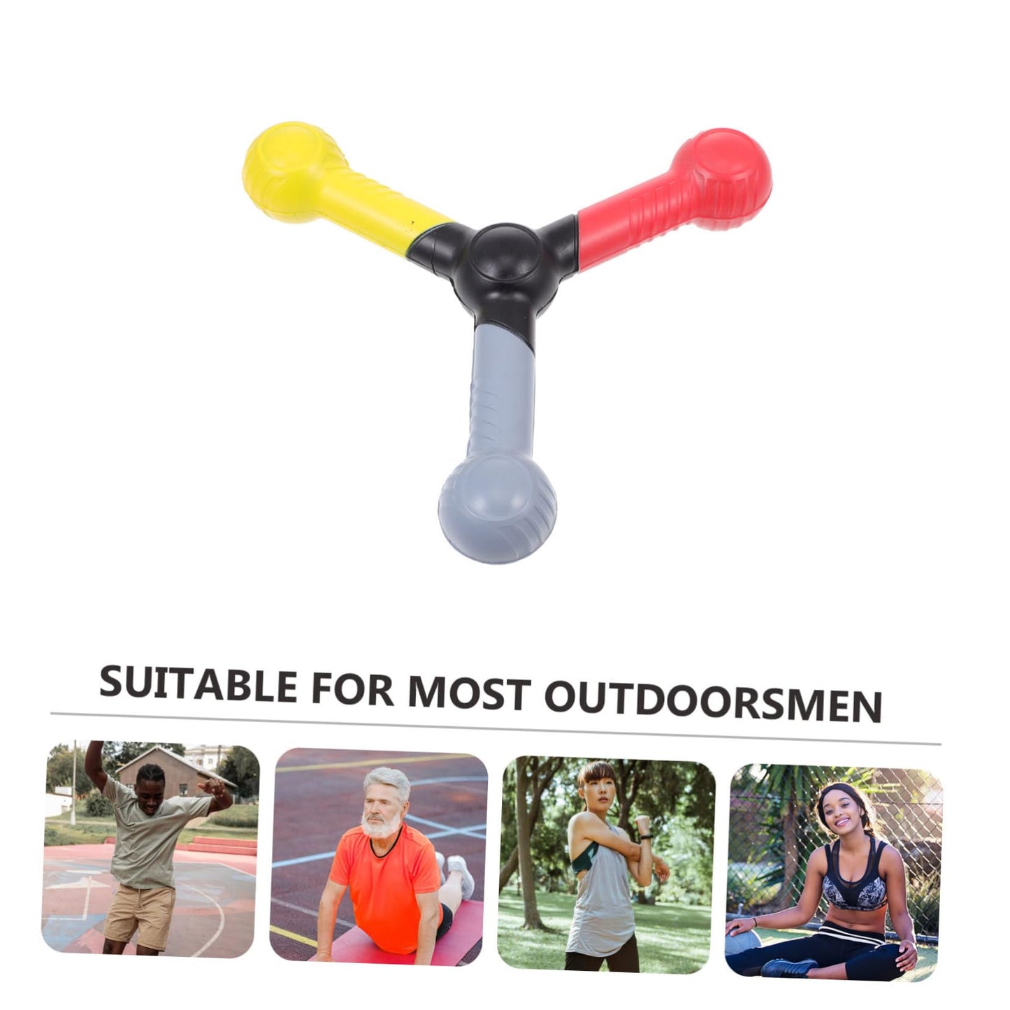 HOMSFOU 3pcs Reaction Training Stick Soccer Drill Football Training Hand Eye Coordination Training Tool Training Bar Catching Trainer Equipment Toys Tools Pu Training Equipment Sports