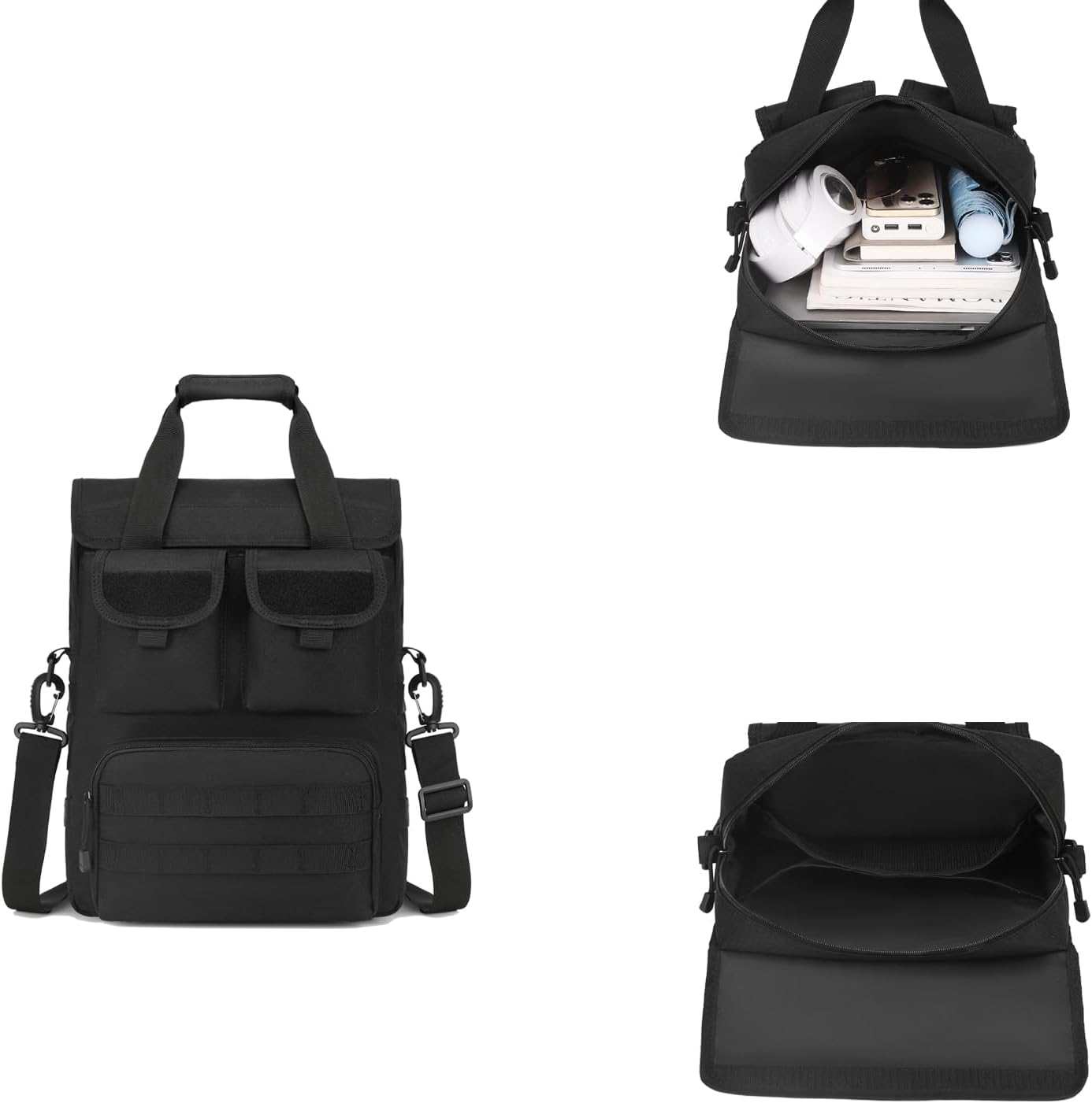 ArcEnCiel 12.9-14 Inch Laptop Tactical Messenger Bag Men MOLLE Sling Pack Briefcase Gear Handbags Utility Carry Satchel