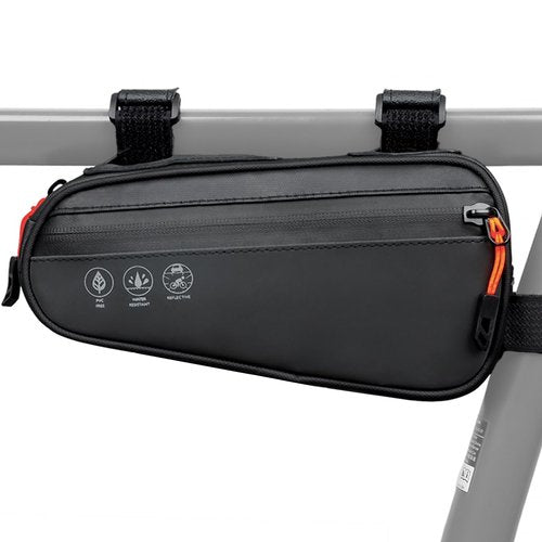Danuosie Bike Frame Bag, Waterproof Bicycle Triangle Bag with 2 Side Pockets, Bike Storage Pouch, 3-in-1 Top Tube Bags for Phone, Cycling Tool Accessories Pack for MTB Mountain Road Bikes