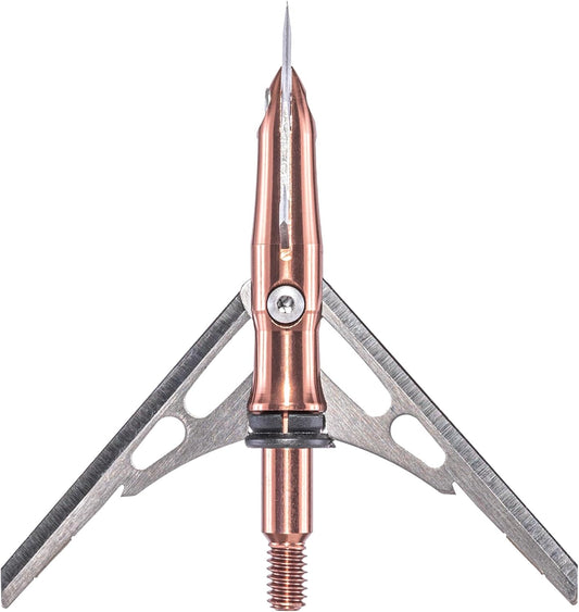 RAGE Xtreme Turkey Broadhead 2.3" x .75" Cut, 100 Grain - 2 Pack Brown