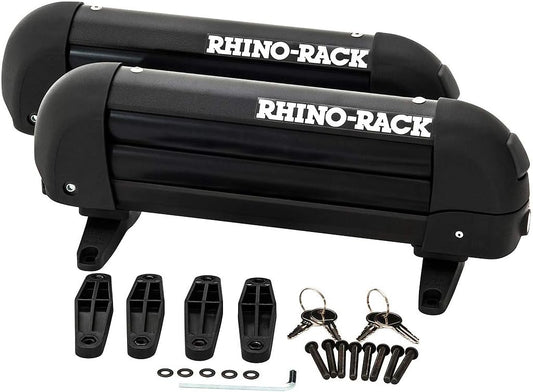 Rhino-Rack Carrier for Skis, Snowboards, Fishing Rods, Paddles, Skateboards, Water Skis, Wakeboard & More, Universal Mounting, Easy to Use, Locking, Lightweight & Heavy Duty, Suitable for All Vehicles