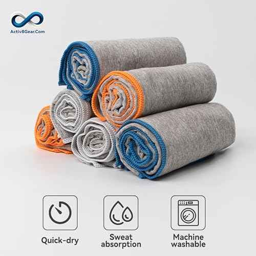 Quick Dry Gym Towel, Microfiber, Fast Drying, Odor-Free, Men & Women Workout Gear, Sweat, Working Out, Cleaning, Towels, 3-Pack