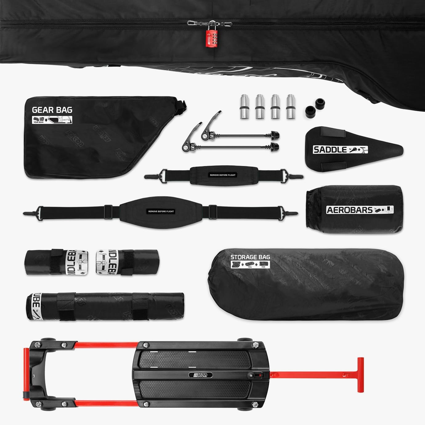 SCICON Sports Aerocomfort 3.0 TSA Triathlon Bike Travel Bag