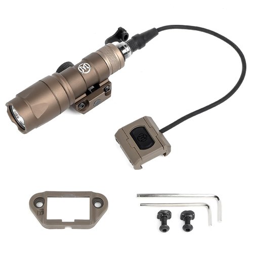NOBUHIRO M300A 500 Lumens Tactical Flashlight, with Modbutton Pressure Switch for M300 M600 Light for 20mm Picatinny Mlok/Keymod Rail