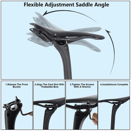 RXL SL Carbon Bicycle seat Posts Carbon seatpost Road Bike seat Post Offset 25mm Bike Accessories for Cycling Adjustable Saddle seat Tube Ultralight MTB seatpost 3K Matte 30.8*400mm