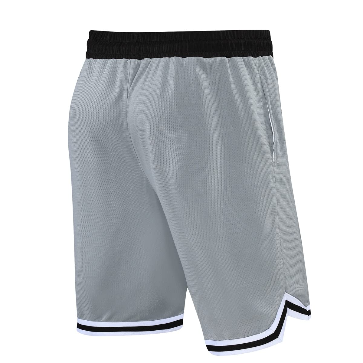 OPALOS 3 Pack Basketball Shorts for Men with Zipper Pockets,Active Athletic Shorts (Navy.Black.Gray-252, M)