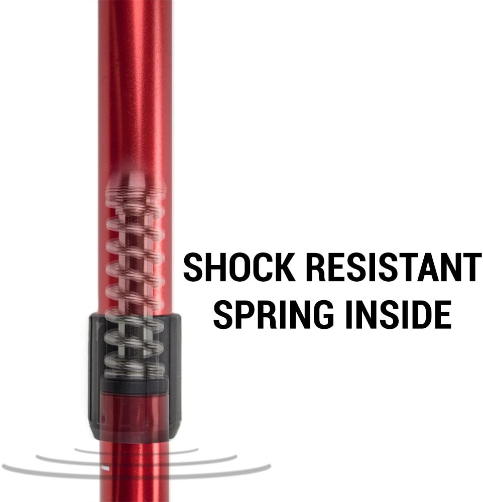 Adjustable 43" Shock-Resistant Trekking Pole & Hiking Staff - Crown Sporting Goods