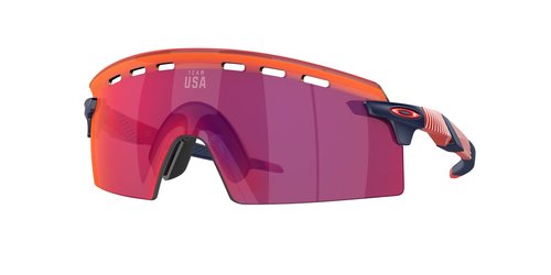 Oakley Encoder Strike Vented OO9235 923513 39MM Matte Navy/Prizm Road Shield Sunglasses for Men + BUNDLE Accessory Leash +BUNDLE ACCESSORY EYEWEAR Kit