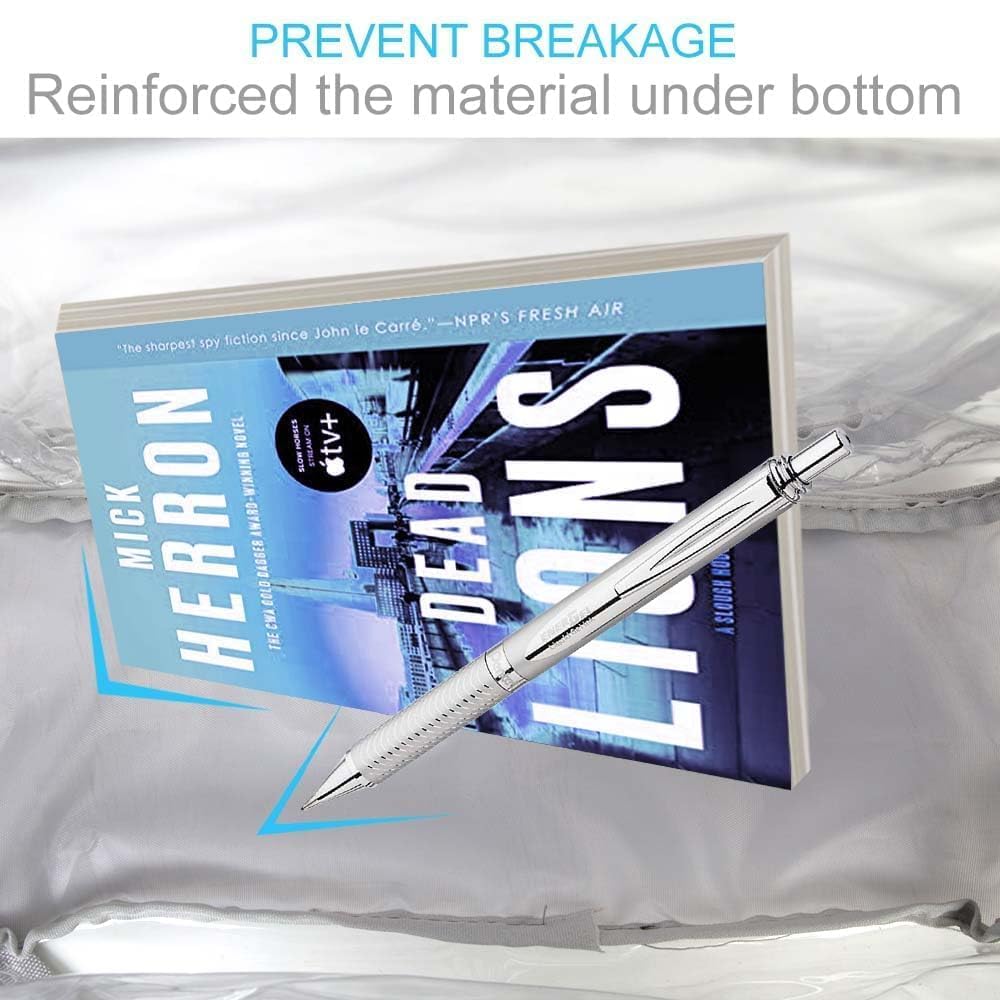 3PCS Clear Backpack, Heavy Duty Transparent Bookbag for Men Boys, Stadium Approved See Through Backpack Set (Grey)