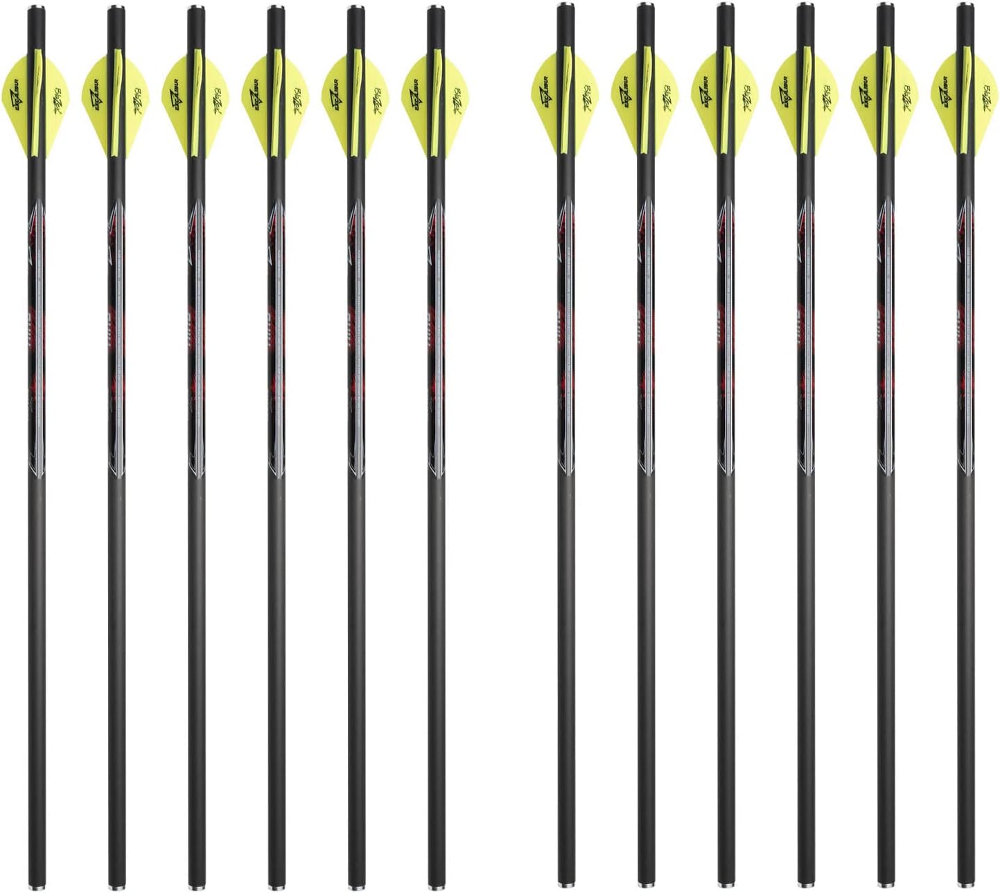 Excalibur Quill 16.5" 250 Grain Crossbow Arrows for Use Twinstrike and Micro Series Crossbows - Choose Carbon or Illuminated Carbon Options