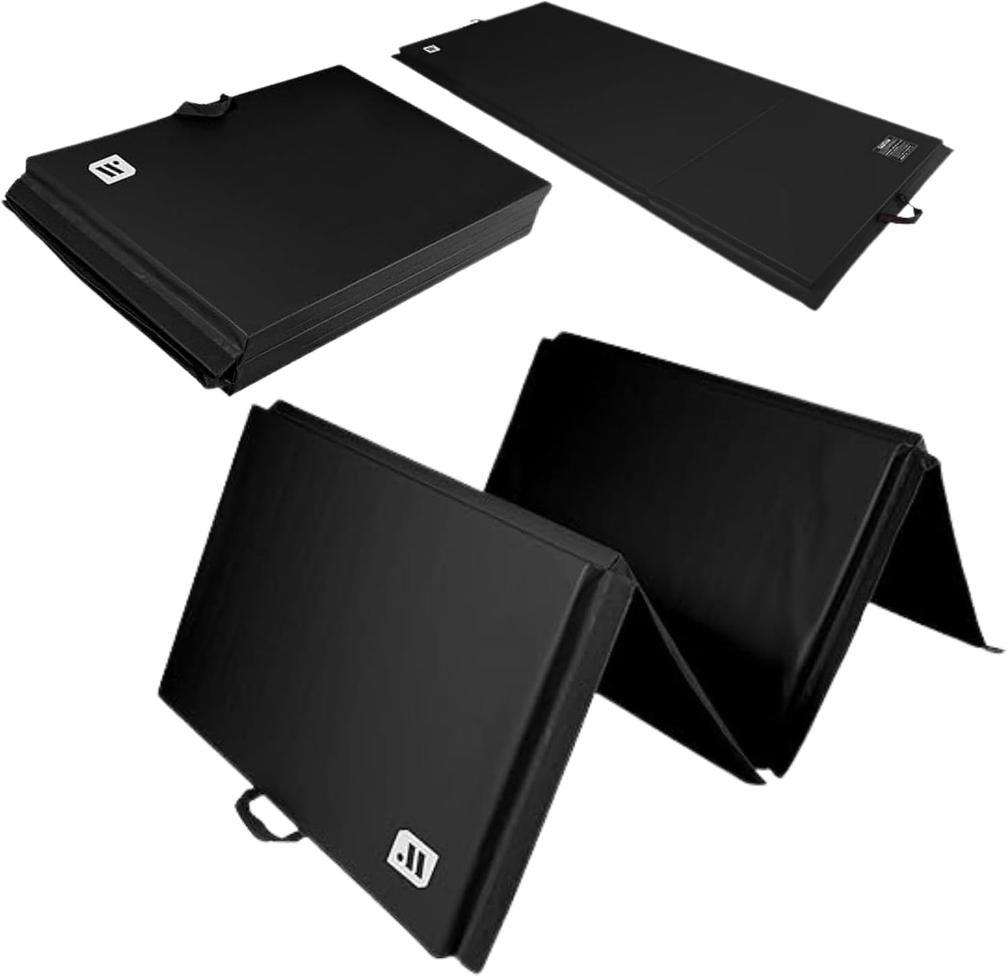 4ft x 10ft x 2in Fitness Mat - Lightweight, Foldable Exercise Mat for Personal Use