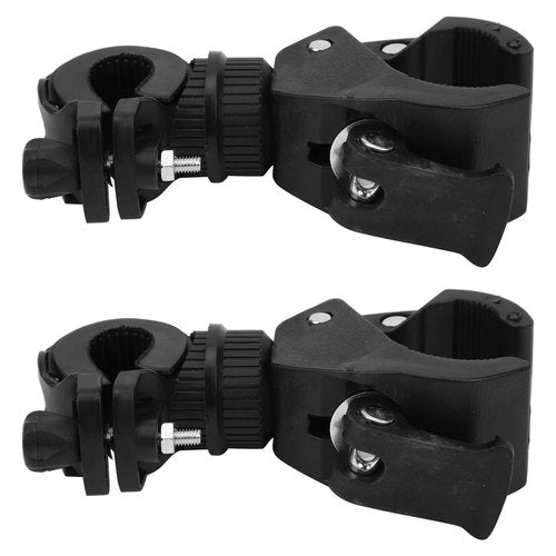 Bike Flashlight Holder, 2 pcs Bike Light Mount Holder 360 Degree Rotatable Bicycle Flashlight Bracket Cycling Flashlight Holder Torch Clip Flashlight Mount Holder Mount Bicycle Mounting Bracket