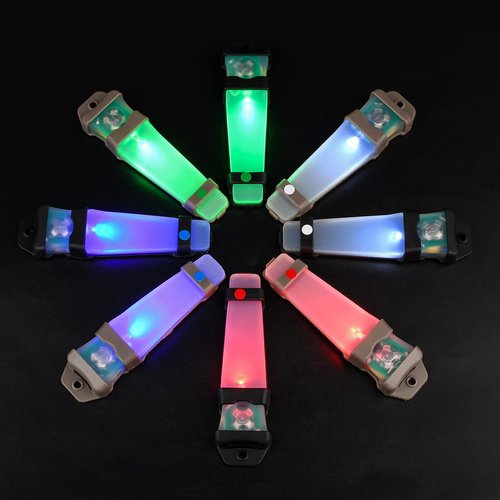 rdzzwxw Personal Identification Marker, Tactical Helmet Light, Portable Survival Safety Flashing Light, Waterproof Survival Signal for Hiking Boating Cycling Fishing