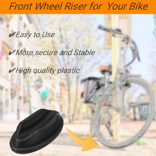 WLAUBO Bike Front Wheel Riser Trainer Block for Indoor Bicycle Trainers，Bicycle Stabilize Stand Accessories for Indoor Road Bike Mountain Bike Riding Trainer Exercise Tire Holder