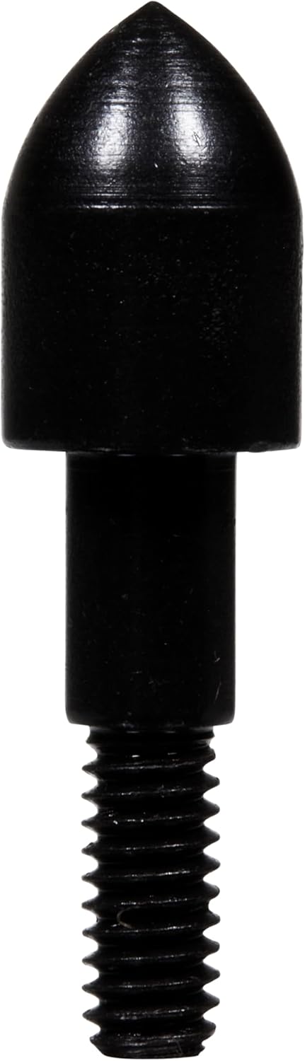 Allen Company Archery Bullet Points - Soft Arrow Tips for Target Practice - Screw-On Design - Reduces Wear and Tear on Targets - Multiple Sizes/Grain - 12-Pack - Black