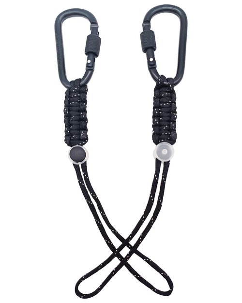 Oythiem Locking Carabiner Clip Heavy Duty with Paracord Lanyard, Detachable Buckle Backpack Clips with A Fastener As A Key, Water Bottle, Small Accessories Organizer for Camping, Hiking and Traveling