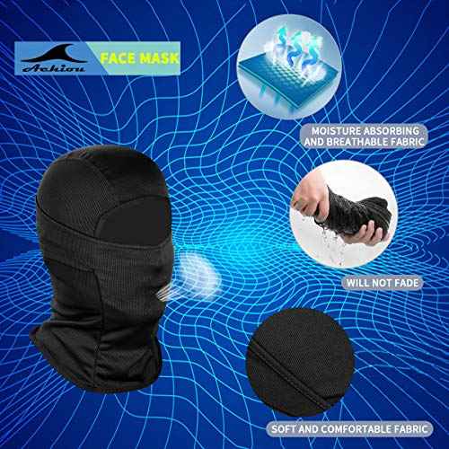 Achiou Ski Mask for Men Women, Balaclava Face Cover, Shiesty Mask UV Protector Lightweight for Motorcycle Snowboard