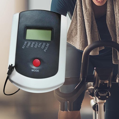 LCD Monitor Speedometer W/Heart Rate Measurement for Computer Exercise Bike Indoor, 164x110x33mm