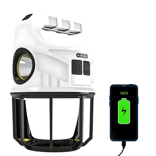 500LM Solar Camping Lantern, Rechargeable LED Light, 7 Modes, Waterproof for Emergency & Outdoor