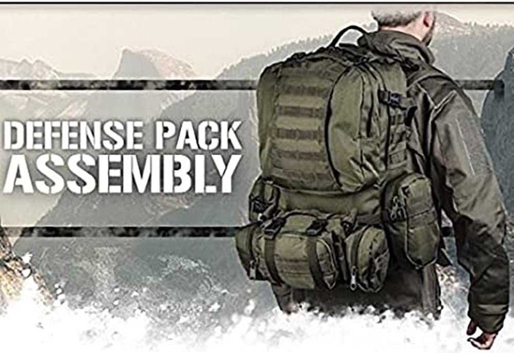Mil-Tec 36L Olive Drab Defense Pack - Tactical Backpack for Outdoor Adventures