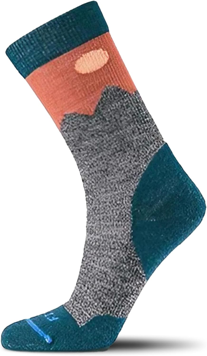 FITS Teton Light Hiker Merino Wool Crew Socks For Men and Women, Lightweight, Breathable, Whole Foot Comfort