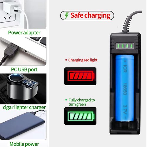YZYOE Rechargeable Red Light Tactical Flashlight，500 Yards Red LED Light kit, Universal Picatinny Rail Mount with Pressure Switch for Long Distance Night Observation.