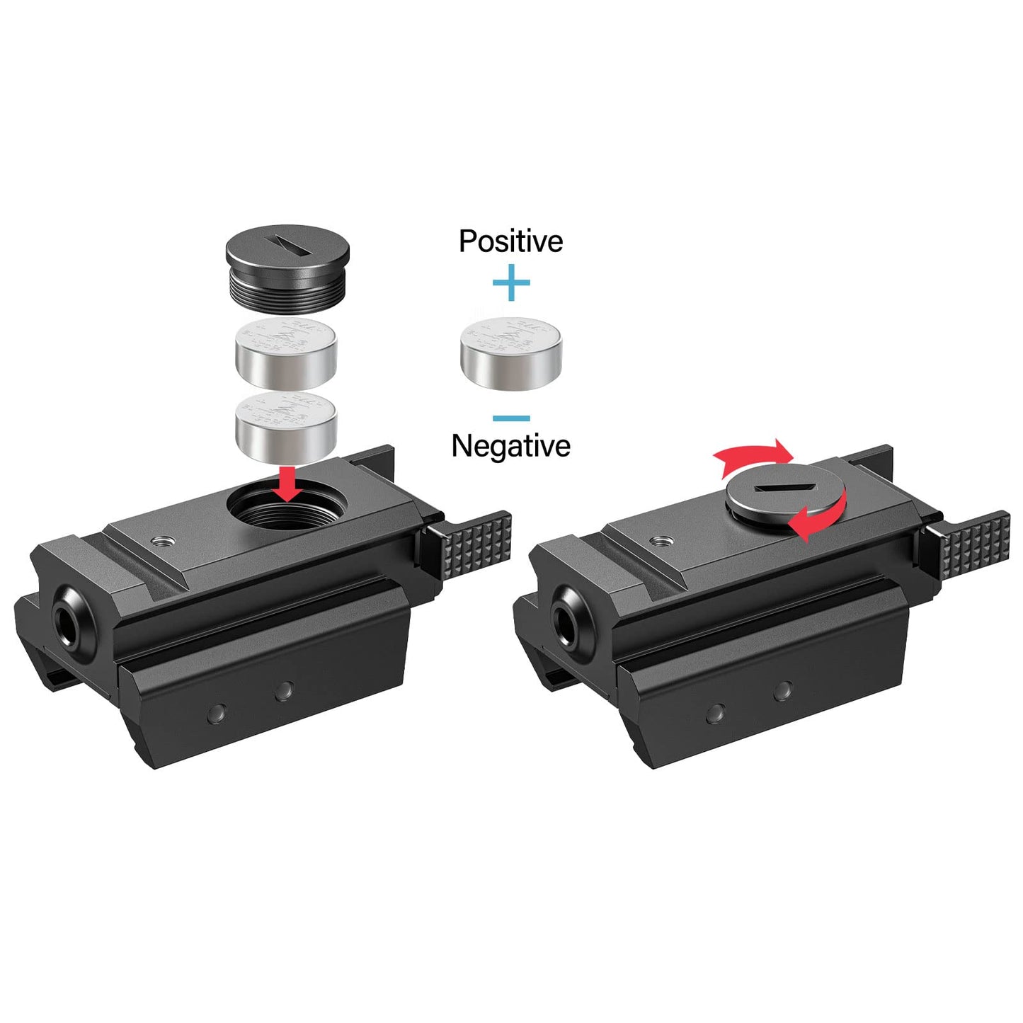 EZshoot Red Laser Sight Compatible with 20mm Standard Picatinny Rail for Pistol Handgun Gun Rifle