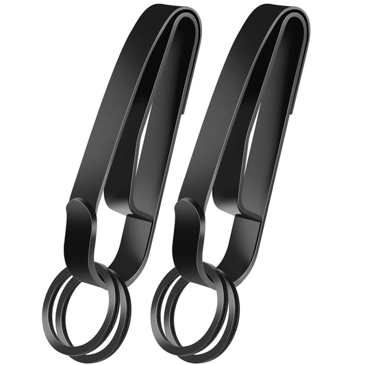 Manesi Duty Belt Key Holder, 2PCS Premium Duty Belt Key Clip, Upgraded Quick Release Key Keeper with Key Ring for Police and Law Enforcement Agencies