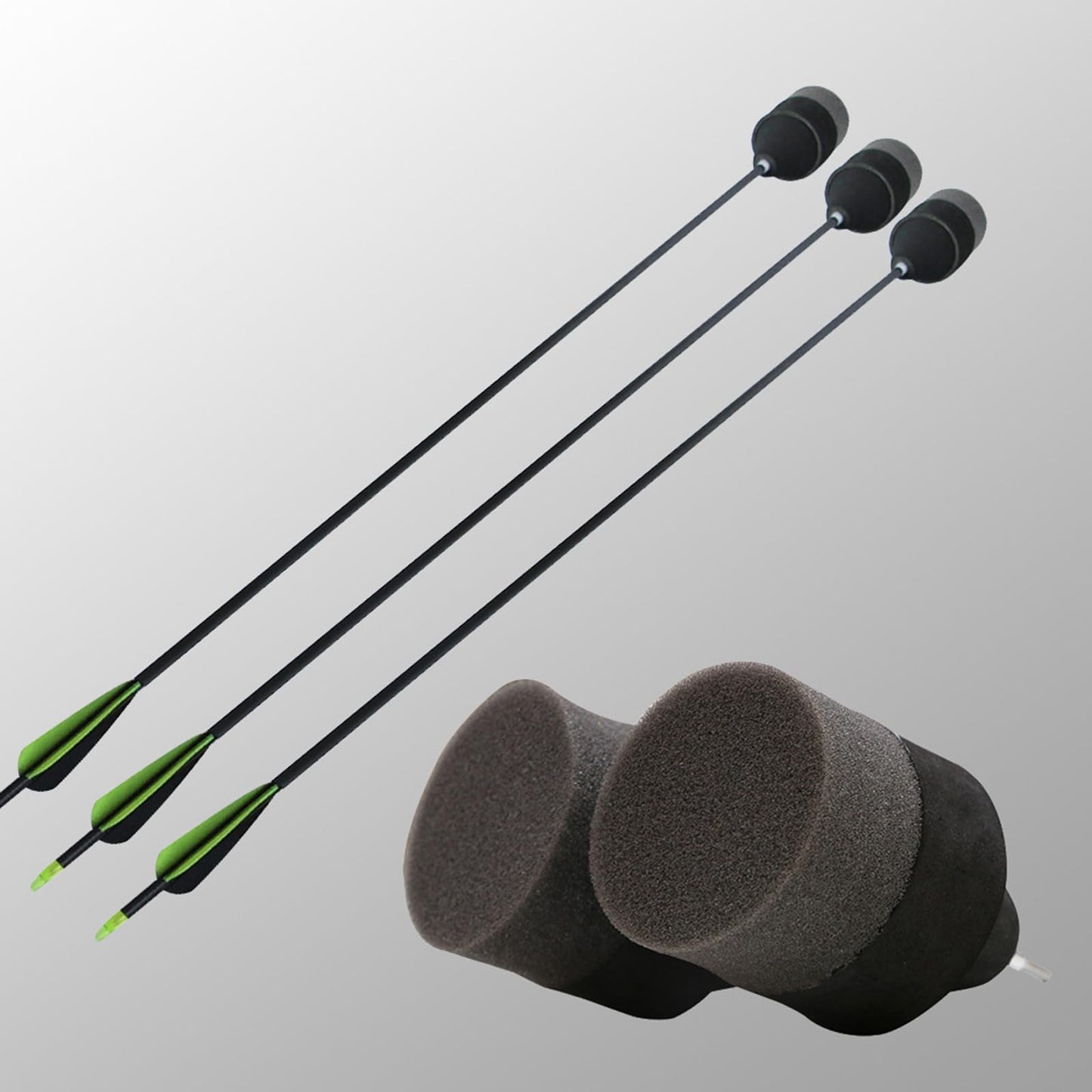 4Pcs Sponges Foams Tipped Arrows Archerys Arrowheads Game Practice Broadheads Tip Hunting Arrowheads for Archerys Shooti