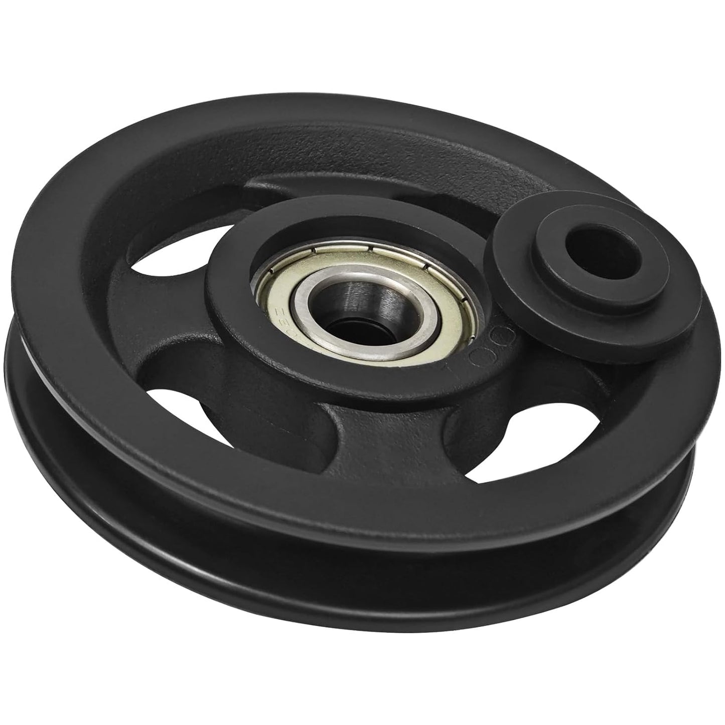 90mm(3.54inch) Universal Bearing Pulley Wheel for Cable Machine Gym Equipment Part Garage Door (2 PCS)