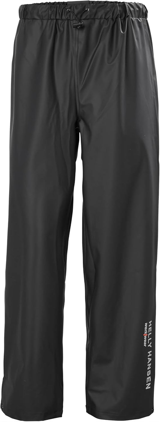 Helly-Hansen Workwear Voss Men's Waterproof Rain Pants - Elastic Waist, Adjustable Hem - Reflective Safety Waterproof Pant