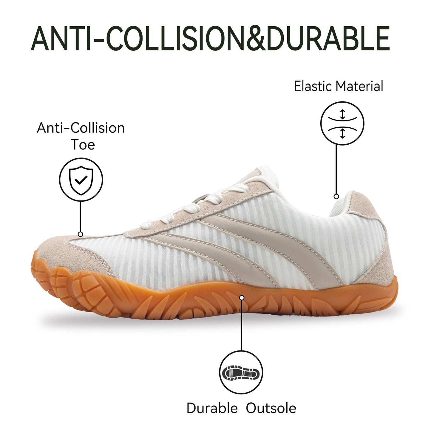 Barefoot Shoes Women Casual Sneakers,Wide Toe Box Shoes Women Zero Drop Barefoot Shoe Men,Minimalist Trail Running Shoe,Non-Slip Lightweight Breathable Comfortable Fashion Walking Hiking Shoes Unisex