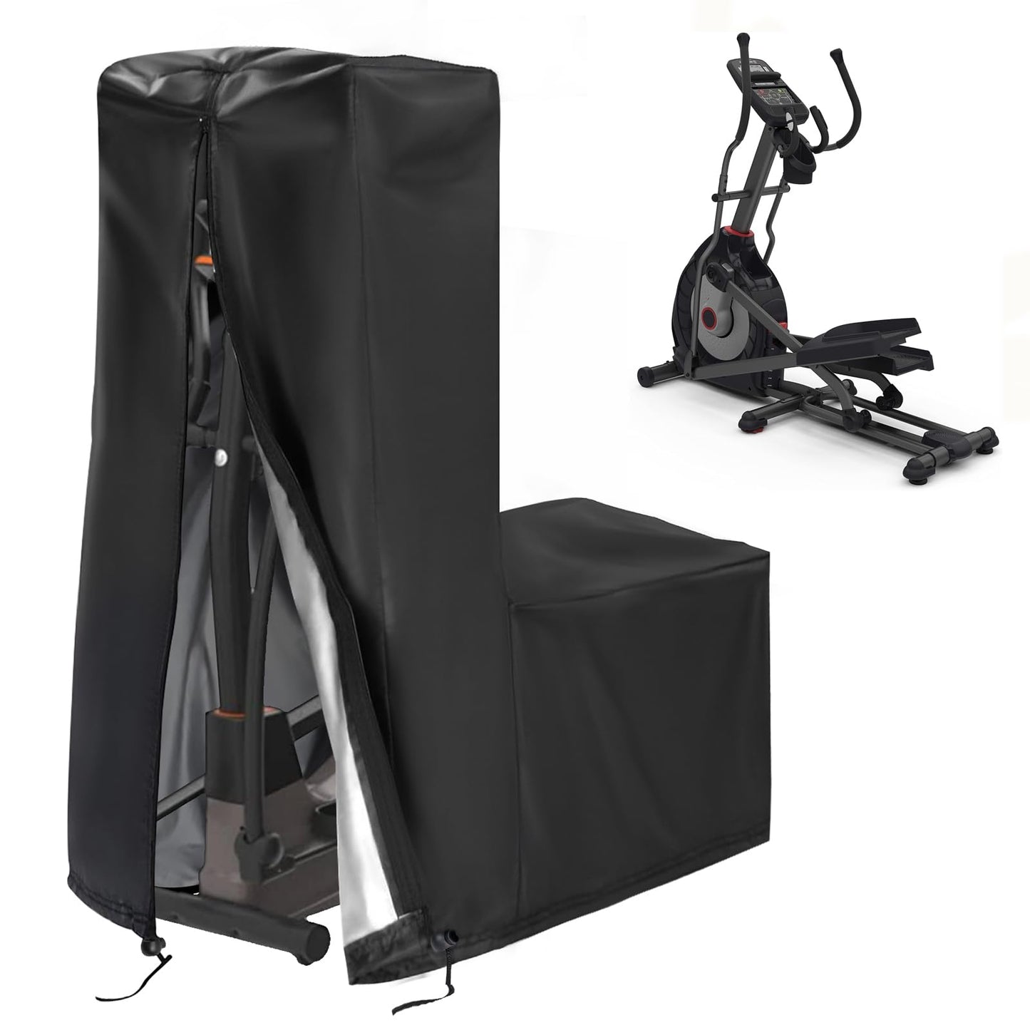 Aidetech Elliptical Exercise Machine Cover For Schwinn Fitness, Dust-Proof Covers for Elliptical Machine for Home Use Elliptical Trainer - 70''D x 28''W x 71''H