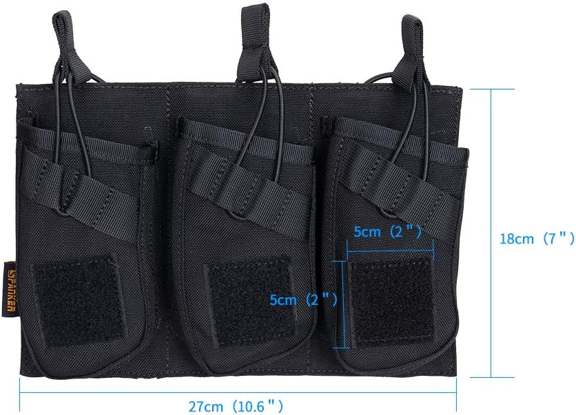 EXCELLENT ELITE SPANKER Single/Double/Triple Open Top Molle Mag Pouch AK Magazine Pouch for AK47 AK74 AR-15 Pmags Magazine