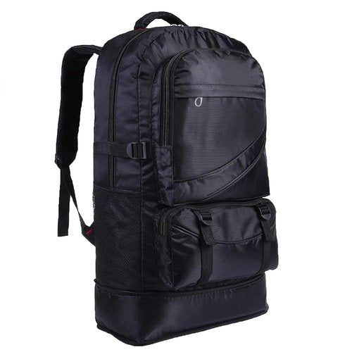 Toguma 65L Hiking Backpack Large Tactical Backpack for Woman Man Lightweight Travel Backpack Laptop Backpack for Climbing Camping Sport Outdoor (Black)