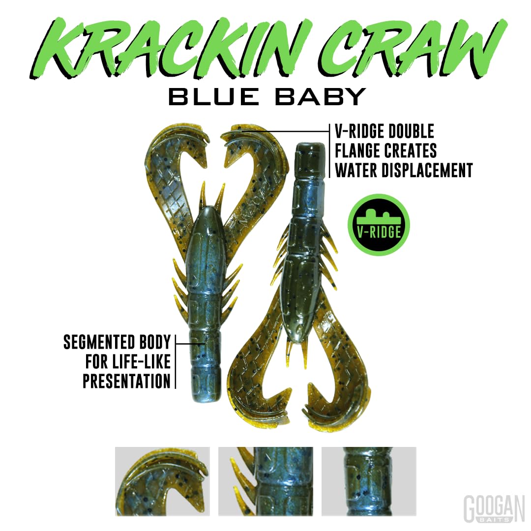 Googan Squad Baits Sampler – Soft Plastic Lure Kit for Bass Fishing – Includes Bandito Bug, Blazin’ Worm & More – Freshwater & Saltwater Compatible