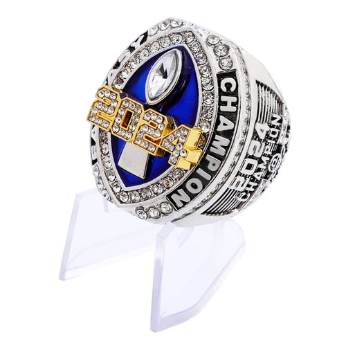 guancrown Fantasy Football Championship 2024 Ring Award Prize Sports Winner FFL Champion Ring (Ring with Stand, Size 11)