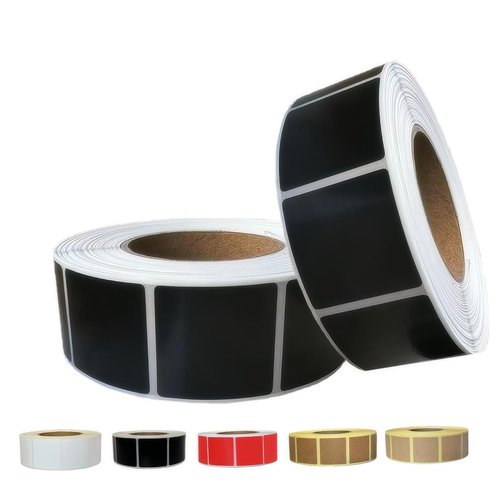 Chardime Target Stickers and Pasters for Shooting Practice - Target Pasters 1 inch 2 Rolls 2000 Pieces | Adhesive Markers for Shooting Range Targets（Black）