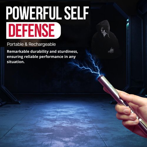 Odds Shifter's DefenPro 32,000,000 Stun Pen Stun Gun for Self Defense Tactical Stun Pen with USB Rechargeable, Battery Indicator,