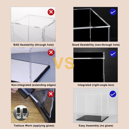 QIMOND Acrylic Display Case with Detachable Ball Stand, Compatible with Full Size Basketball, Dustproof Display Box for Exclusive Collectible Sport Memorabilia