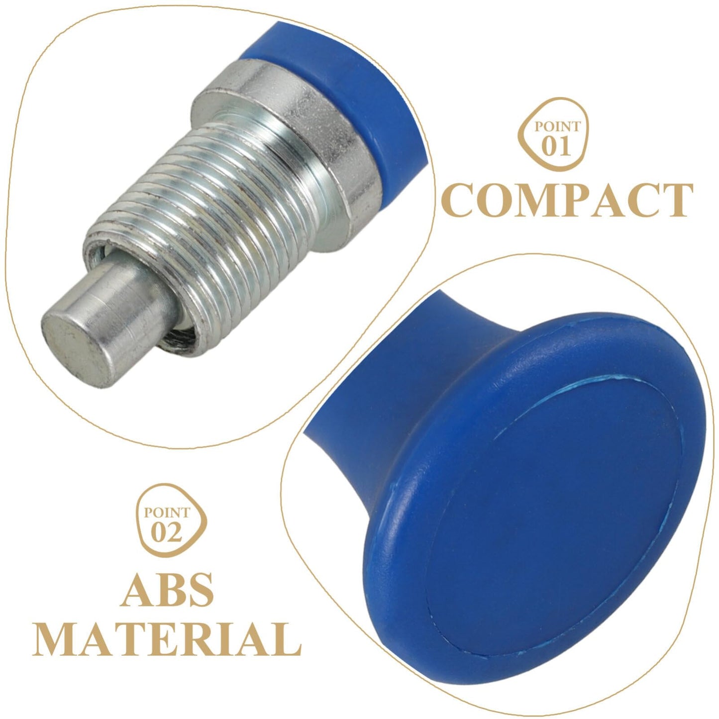 Exercise Bike Pull Pin Spring Knob Replacement Parts, Adjustable Locking Knob, M 18 * 1.5φ6 Umbrella Head, Multi-Color Abs, 2.95 X 1.77 X 1.77 Inch, Compatible with Fitness Equipment