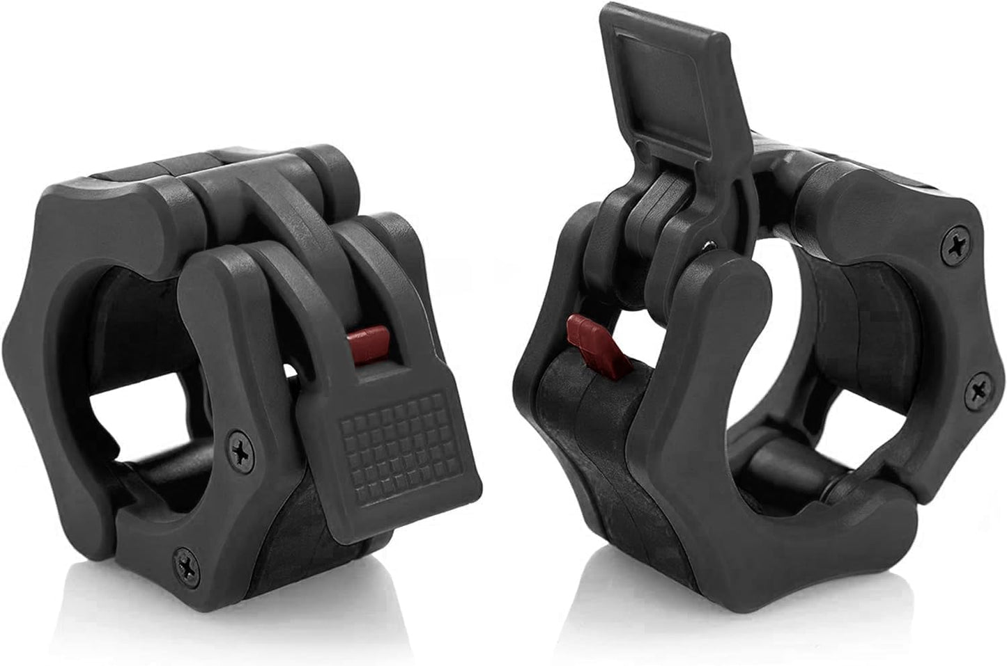Olympic Barbell Collar 2 inch Quick Release Pair of Locking 2" Pro Weight Bar Plate Locks Clamp Clips for Workout Weightlifting Fitness Training